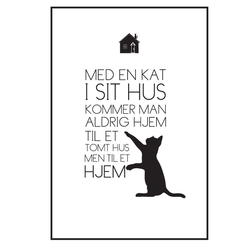 Ib spektrum Rejse Katte sampack - Til jer der elsker katte - 3 Tekst plakater om katte