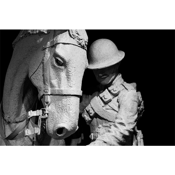 Horse and rider - sort/hvid fotografi fra Wolfdesign