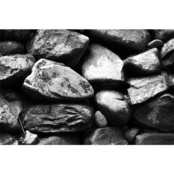Stone fotografi i sort/hvid fra Skotland af Wolfdesign
