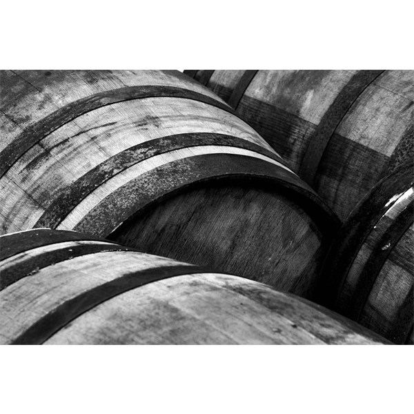 Whisky tønde i sort/hvid - Fotografi fra Wolfdesign